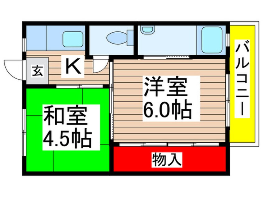 間取図 ビレッジハウス小中台３号棟