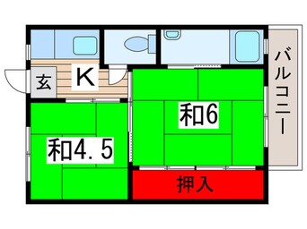 間取図 ビレッジハウス小中台３号棟