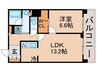 豊洲シエルタワー(31F) 1LDKの間取り