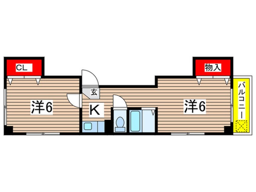 間取図 林産業マンション