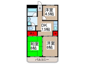 間取図 第２渡辺レヂデンス