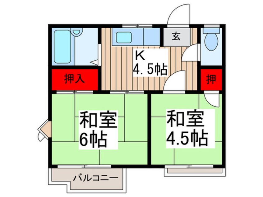 間取図 瀬ケ崎サンハイツA棟