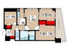 アビタシオン大島 2LDK+Sの間取り