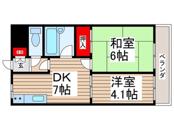 間取図 コスモスマンション東村山