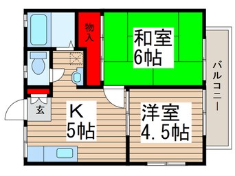 間取図 カーサ・フローレスⅡ