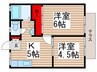 カーサ・フローレスⅡ 2Kの間取り