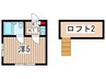 EXSIA日吉 1Kの間取り