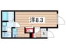 アトリオフラッツ大島 1Rの間取り