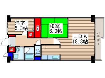 間取図 コンドミニアム坂戸（1116）