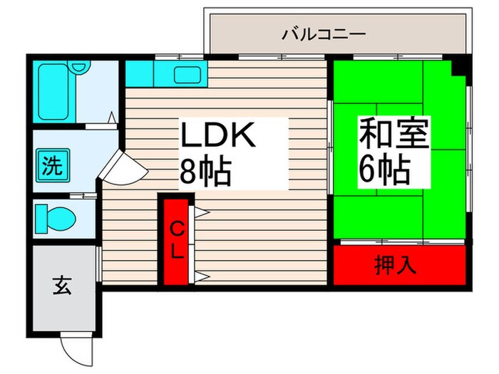 間取り図 第一マジマハイツ春待月