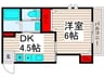 ThymeTerrace55 1DKの間取り