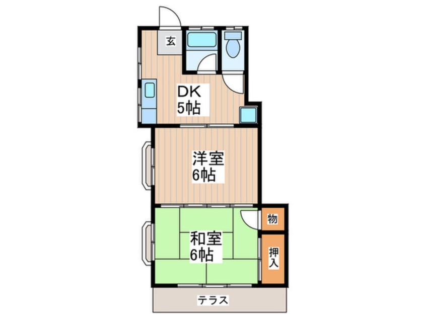 間取図 ラデュ－ル国分寺