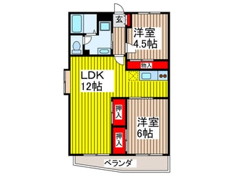 間取図 ハイツ与野