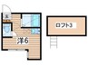 アーヴェル峰岡町 1Rの間取り