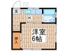 コーポ辻 1Kの間取り