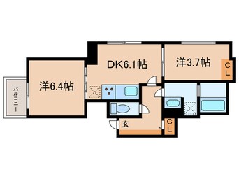 間取図 リビオメゾン都立大学