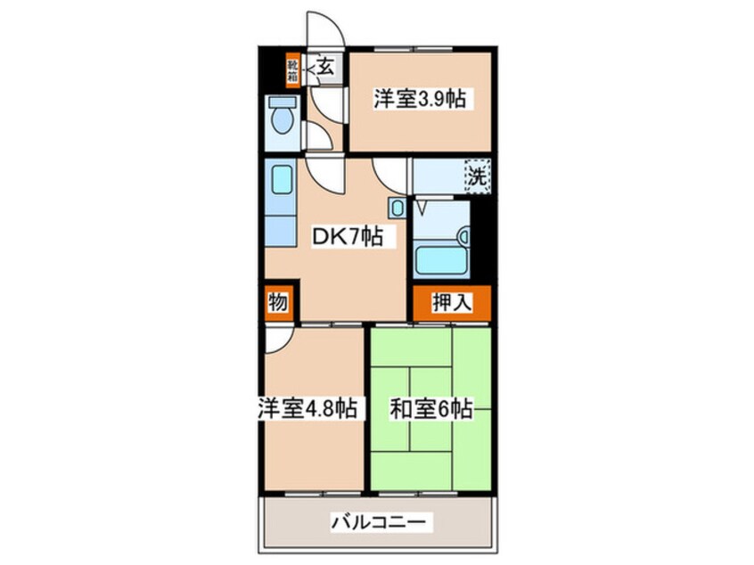 間取図 セザールさがみ野