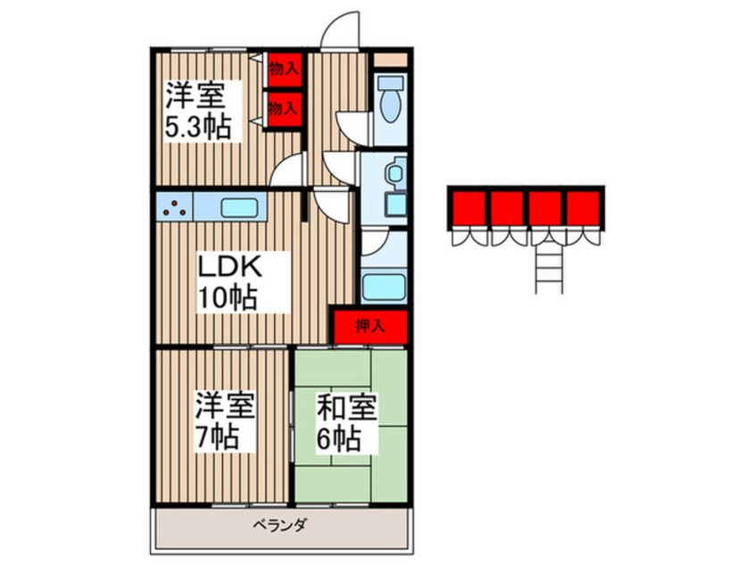 間取図 煉瓦館８１