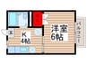 エステートピアＷＩＮＳ 1Kの間取り