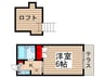 スカイメゾン新松戸 1Kの間取り