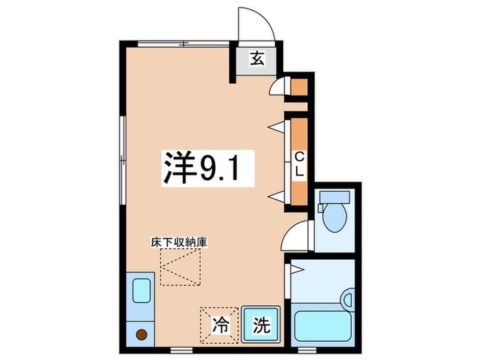 間取り図 クレ－ドル下丸子