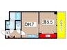 坂田ビル 1DKの間取り