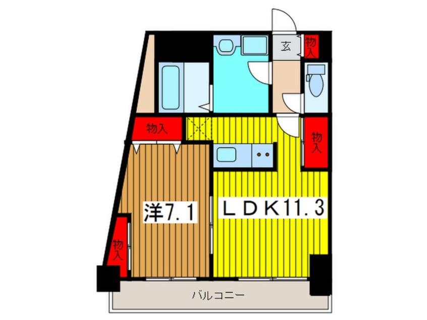 間取図 エストセントレ