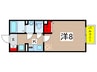 モナリエ港 1Kの間取り