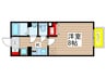 モナリエ港 1Kの間取り