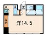 ビュ－テラス向丘 1Rの間取り