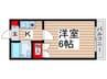 グリーンサイド 1Kの間取り