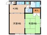 光ハイツ 2Kの間取り
