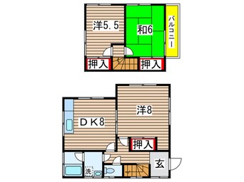 間取図 高品町貸家