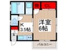ハイツあづま 1Kの間取り