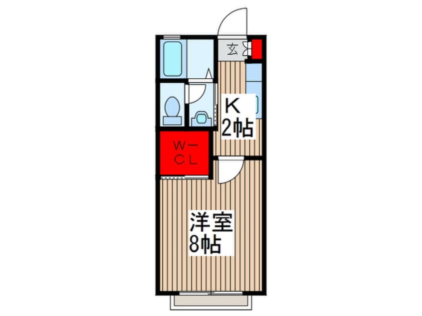 間取図 リバ－ハイツⅡ