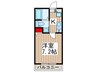 ＢＥＬＬＡ　ＣＡＳＡ蕨 1Kの間取り
