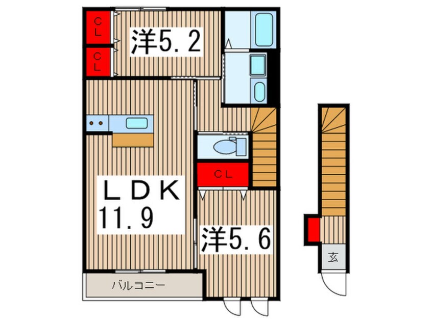 間取図 リッツパークＡ