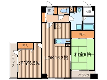 間取図 アクシス調布