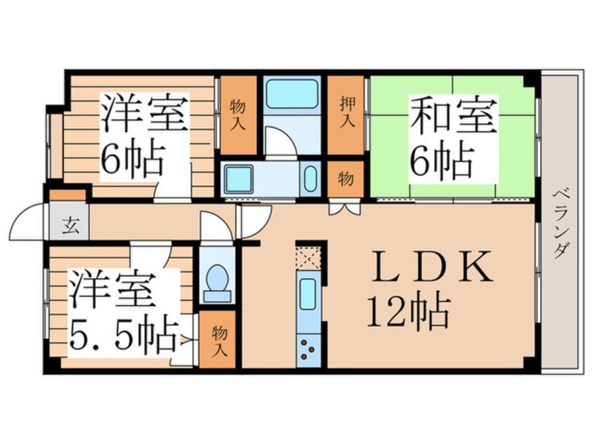 間取図 ヴェルドミ－ル小金井