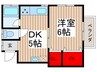 コーポプリティ 1DKの間取り