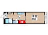 パルコート新松戸 1Kの間取り