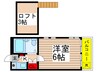 キャッスル勝田台 1Kの間取り