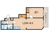 fossette千早 1LDKの間取り