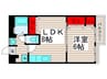 シルバーハイツ 1LDKの間取り