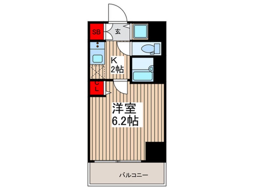 間取図 グラントゥルース西日暮里(102)