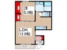 ＦＵＫＵＥＩ 1LDKの間取り