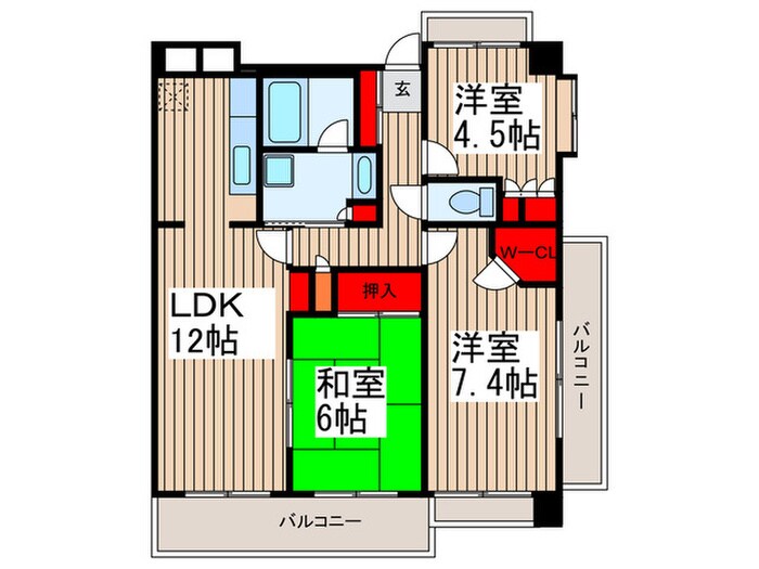 間取り図 富浜ＫＳﾋﾞﾙ