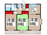 笹井レジデンスⅡ 3DKの間取り
