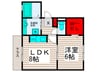 グレイスランド 1LDKの間取り