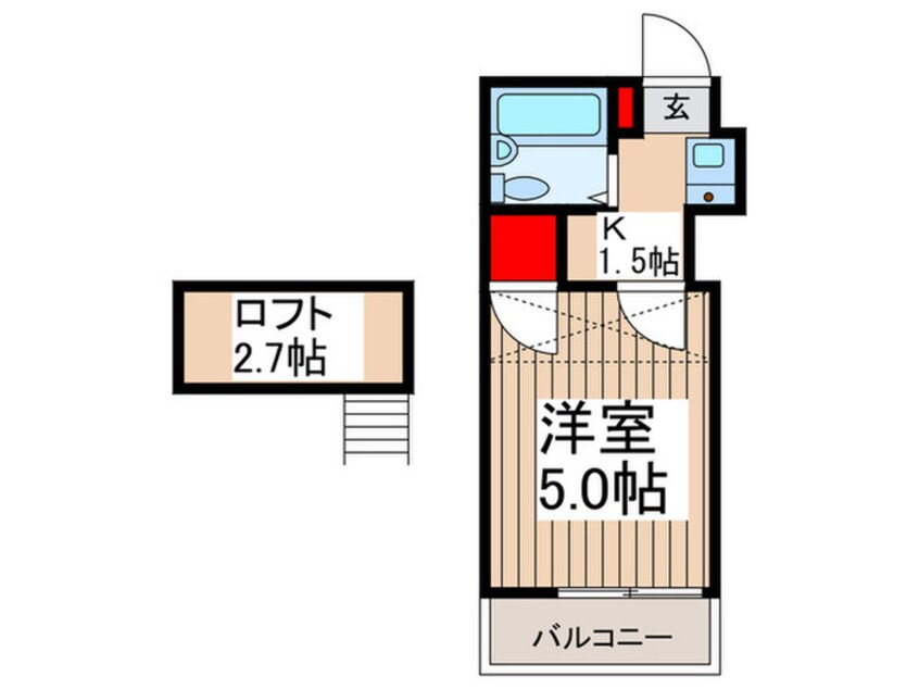 間取図 パルゼ喜沢